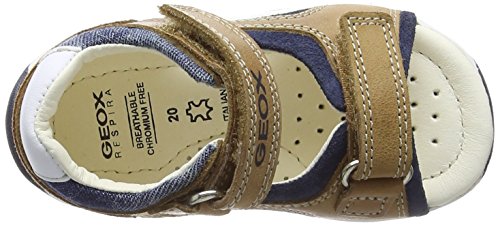 Geox B Sandal TAPUZ Boy C, Sandalias de Punta Descubierta Bebé-Niños, Beige (Caramel/Navy), 19 EU