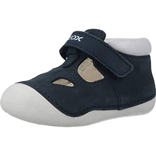 Geox B TUTIM A Zapatos Primeros Pasos Bebé-Niños, Azul (Navy/White C4211), 21 EU