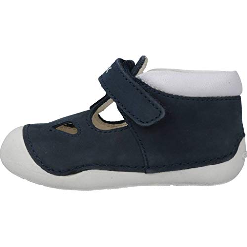 Geox B TUTIM A Zapatos Primeros Pasos Bebé-Niños, Azul (Navy/White C4211), 21 EU