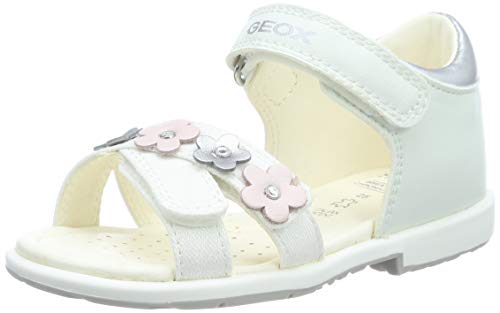 Geox B VERRED C Sandalias Bebé-Niñas, Blanco (White C1000), 20 EU