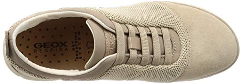 Geox D NEBULA C Zapatillas Mujer, Beige (Cream C0423), 38 EU