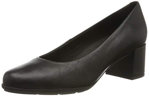 Geox D New Annya Mid A, Zapatos con Tacón Mujer, Negro (Black C9997), 35 EU