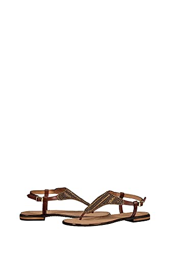 Geox D Sandal Hiver A, Zapatillas Mujer, Marrón (Cognac C6001), 38 EU