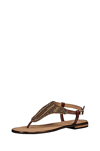 Geox D Sandal Hiver A, Zapatillas Mujer, Marrón (Cognac C6001), 38 EU