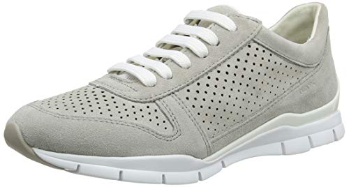 Geox D SUKIE B Zapatillas Mujer, Gris (Lt Grey C1010), 35 EU