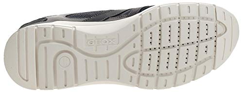 Geox Hombre Zapatillas U CALAR, de Caballero mínimo, Zapatos Deportivos,Zapatillas con Cordones,Transpirable,Calzado,Sneaker,Blau,40 EU / 6.5 UK