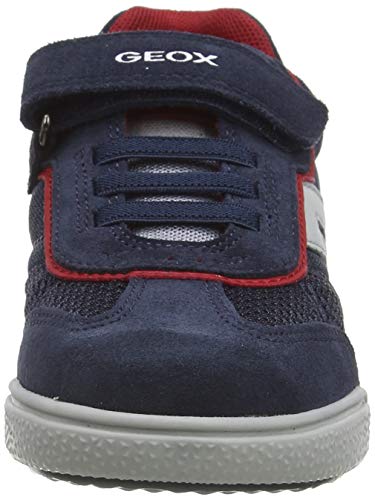 Geox J POSEIDO Boy D, Zapatillas, Azul (Navy/Red C0735), 34 EU