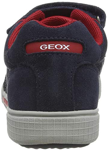 Geox J POSEIDO Boy D, Zapatillas, Azul (Navy/Red C0735), 34 EU