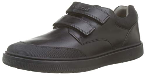 Geox J RIDDOCK BOY F Zapatos De Uniforme Escolar Niños, Negro (Black), 36 EU