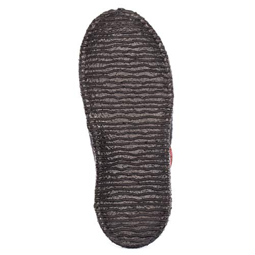 Giesswein Tino Pantuflas Planas, Unisex Adulto, Negro (Schwarz), 43 EU