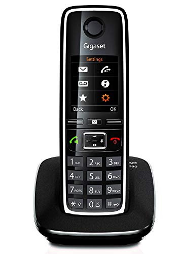 Gigaset C530 - Teléfono Inalámbrico con Manos Libres y Pantalla en color, Negro