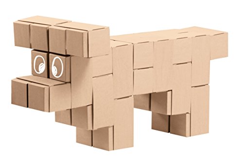 Gigi Bloks Bloques de Construcción Gigantes de Cartón para Niños | Set de Bloques Infantiles de 30 Piezas XL Apilables | Juguetes Montessori de Ladrillos de Construcción Grandes de Tamaño Real