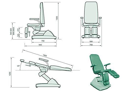 Gima 28035 Sillón podologica Hydra