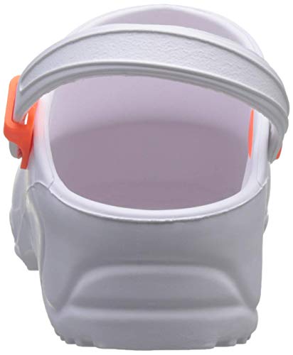 GIMA ref. 26196 Zuecos sanitarios ultra ligeros con cordón, 40, color blanco, anatómicos, antideslizantes, anti-estáticos, aireados, lavables, útiles para uso en hogar sanitario y hospitalario