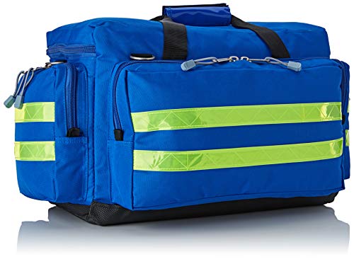 GIMA ref 27152 Bolsa"Smart" para emergencias sanitarias, poliéster, 55 x 35 x 32cm, talla mediana, azul, maleta primeros auxilios con compartimientos internos y externos, resistente al agua