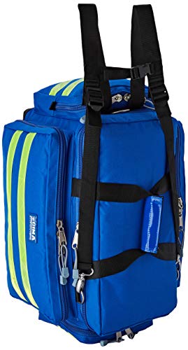 GIMA ref 27152 Bolsa"Smart" para emergencias sanitarias, poliéster, 55 x 35 x 32cm, talla mediana, azul, maleta primeros auxilios con compartimientos internos y externos, resistente al agua