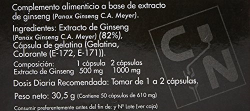 GINSENG ROJO 500 mg 50 Caps