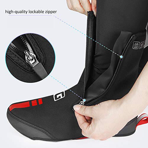 GIYO Cubrezapatillas de Ciclismo Invierno calentito Impermeables cubrebotas de Bici Comodos Ligero Protección térmica