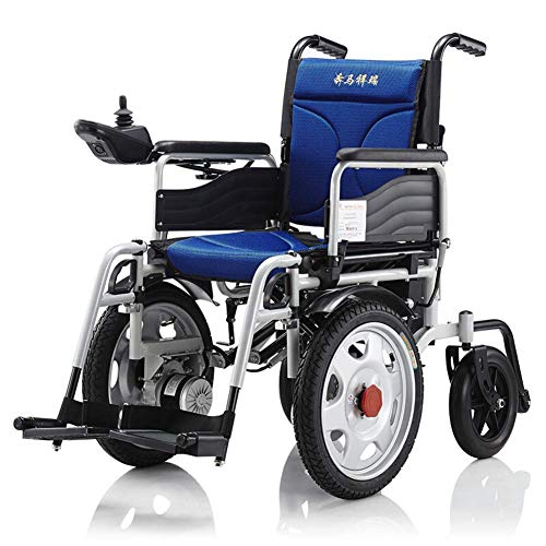 GJJSZ Plegable Power Compact Mobility Silla de Ruedas, Silla de Ruedas eléctrica Ligera Scooter médico portátil