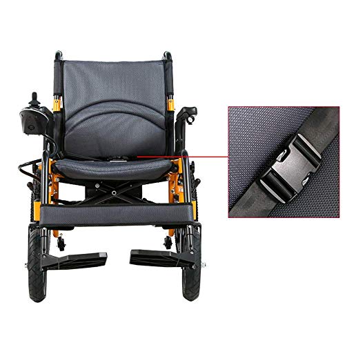 GJJSZ Plegable Power Compact Mobility Silla de Ruedas, Silla de Ruedas eléctrica Ligera Scooter médico portátil