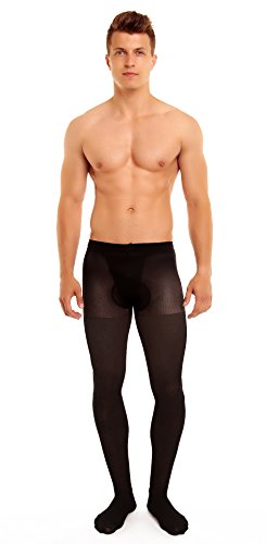 Glamory Support 40 Herrenstützstrumpfhose Leggings Deportivos, Negro, XXX-Large para Hombre