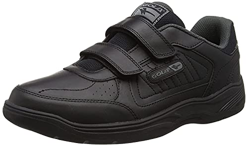 Gola AMA202 Belmont Hombre Zapatillas de Deporte del Velcro de Cuero Real