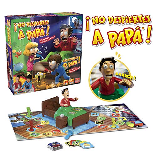 Goliath-¡No Despiertes a Papá-Juego de mesa infantil, 26.9 x 26.7 x 8.4 (118-70581)