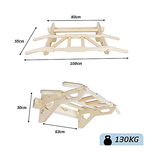 Gorilant - Barra de Dominadas, Pulls up Bar, Múltiples agarres, hasta 130kg, Workout, se desmonta de la Pared