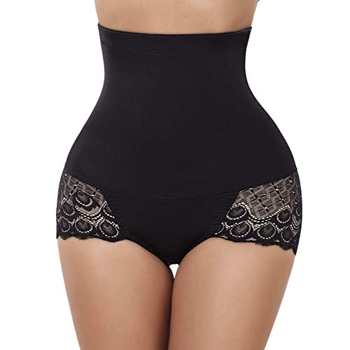 Gotoly Braguitas Moldeadoras para Mujer Shapewear Braga Faja Body Shaper Pantalón Sin Costura Lenceria Panty Cintura Alta Control de Barriga Levanta Glúteos (Negro, Small)