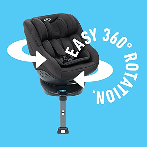 Graco Turn2me 360° - Giratorio isofix sillas de coche, color negro