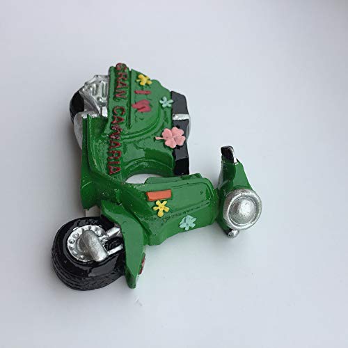 Gran Canaria - Imán para nevera 3D con diseño de scooter en resina, ideal como regalo para decoración del hogar y la cocina