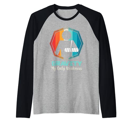 Gravity My Only Weakness Arm Injury Lesión en el brazo Camiseta Manga Raglan