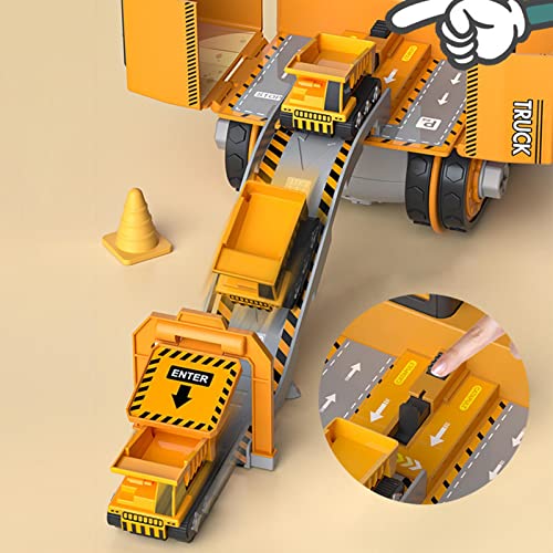 Greatideal Camiones de Juguete, Juguetes para vehículos Desmontables, Juguetes para automóviles de ingeniería, Juego de excavadoras, Juguetes de construcción para niños Que juegan como Regalo