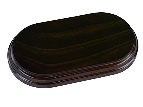 Greca Peanas rectangulares ovaladas. Acabado Barniz Nogal. Varias Medidas. Madera Maciza. (20 * 11 cms)