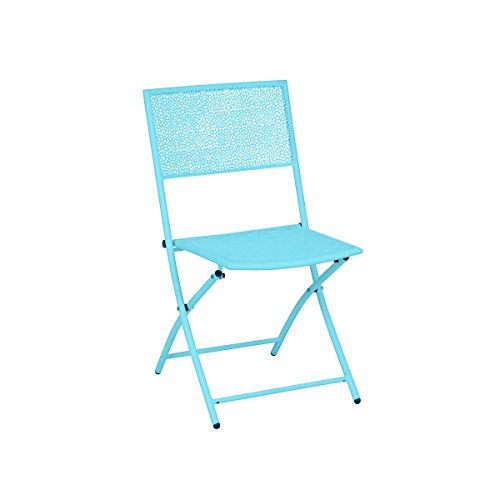 greemotion– Juego de 2 sillas plegables Mykonos (45/60/85 cm), Sillón aluminio, Silla exterior, terraza, balcón, patio, Silla cocina, habitación, Silla portátil,  Mueble exterior, Mobiliario jardín