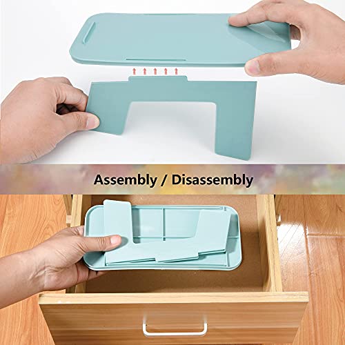 GREFIC 10pcs Organizador armario zapateros baratos, zapatero ancho desmontable, apto para todo tipo de zapatos, Ahorre 50% de espacio zapateros modernos 5 azul 5 rosa Los colores se pueden mezclar