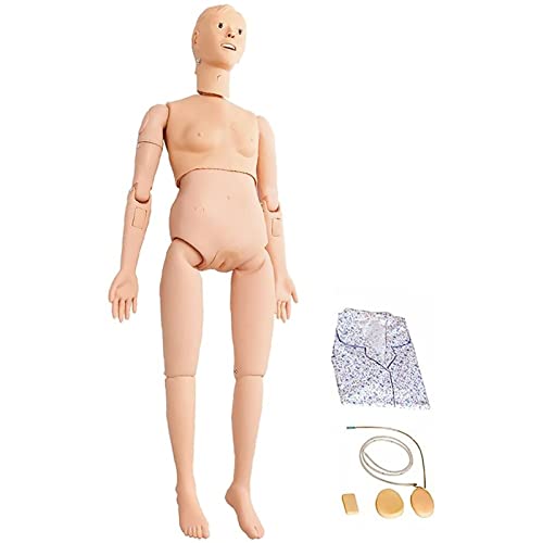 GRFSD Tamaño Natural Cuidado del Paciente Simulador Maniquí de Entrenamiento Geriátrico Maniquí de Habilidades for el Cuidado del Paciente for el Entrenamiento de Enfermería