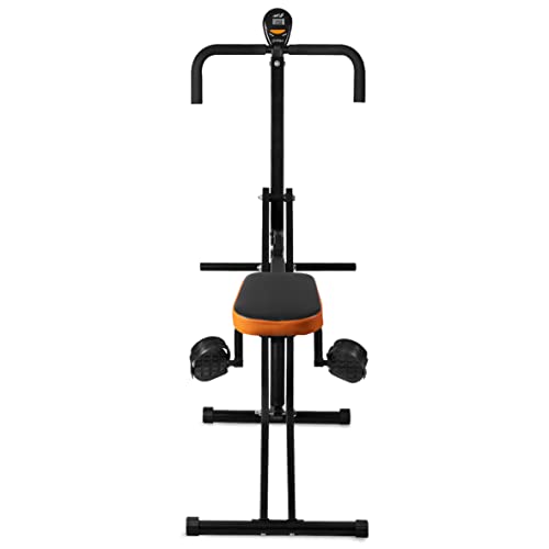 GRIDINLUX | Máquina Ejercicios Multifunción | Trainer M-Potrex | Musculación, Tonificación, Cardio | Registro Actividad | 12 Niveles Intensidad | Pantalla LCD | Plegable