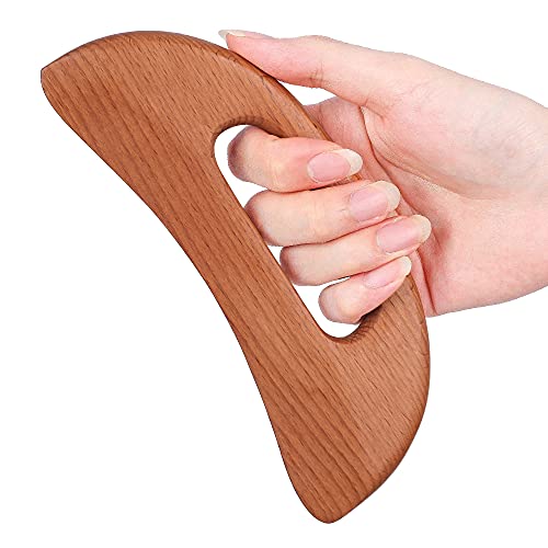 Gua Sha Tools, herramienta de masaje Gua Sha de madera más grande y más ancha para terapia de acupuntura SPA, tratamiento de punto de activación, drenaje linfático para espalda, piernas, brazos