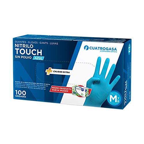 Guante nitrilo azul touch 100 unidades peq