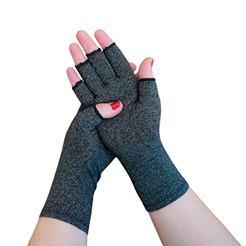 Guantes de Compresión Artritis (Tunel Carpiano) para Mujer y Hombre, Guantes Artrosis, Ofrecen Calor y Compresión, Ayuda a Aumentar la Circulación Reduciendo el Dolor y Promover la Sanación