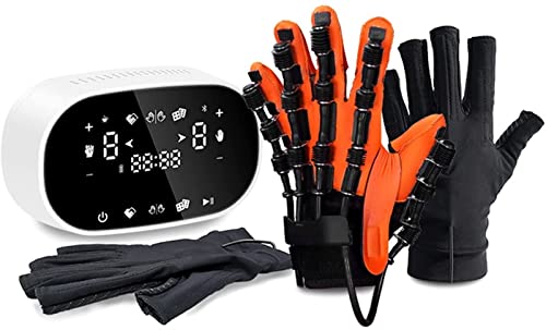 Guantes de robot de rehabilitación, enderezamiento de los dedos Strace Stroke Hemiplegia Equipo de entrenamiento de la muñeca de los dedos, alisador de dedos Protector de guardia for pacientes con dis