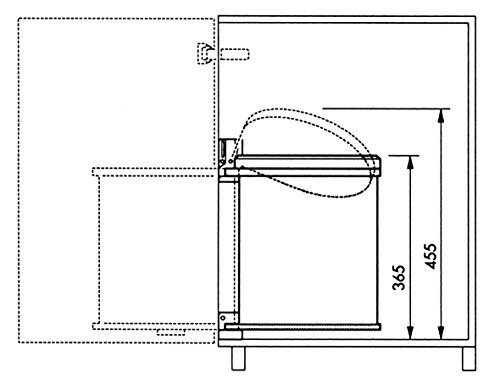 Hailo AR3555-101 Cubo de Basura, Acero Inoxidable, 29 x 30.4 x 36.5 cm