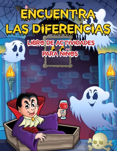 Halloween Encuentra las diferencias: Halloween actividades para niños 4-8 anos - busca y encuentra el libro de Halloween para desarrollar las habilidades cognitivas de los niños