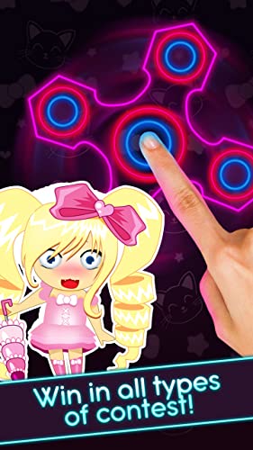 Hand Fidget Spinner: Anime Fighting Master | Cyborg Girl Rest And Relax Swiping Contest of Champions