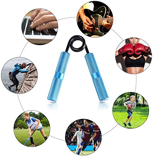 Hand Grip, Finger Strengthener, Fortalecedor de Mano, Hand Grip Strengthener, Hand Strengthener, Forearm Grip, Fortalecedor de Agarre para Artritis Atletas Músicos (150 lbs = 68 kg)