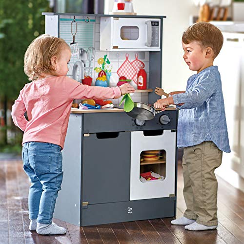 Hape Juguete innovadora, Cocina Infantil de Madera, Incluye Accesorios, a Partir de 3 años (E3166)