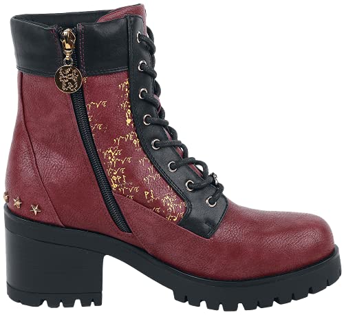 Harry Potter Gryffindor- Hauswappen Mujer Botas Rojo EU39, Poliuretano,