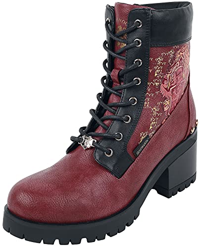 Harry Potter Gryffindor- Hauswappen Mujer Botas Rojo EU39, Poliuretano,