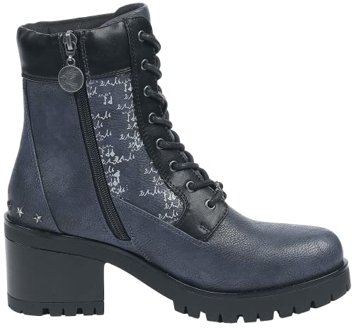 Harry Potter Ravenclaw Mujer Botas de Cordones Azul Oscuro EU39, Poliuretano, Schnürung